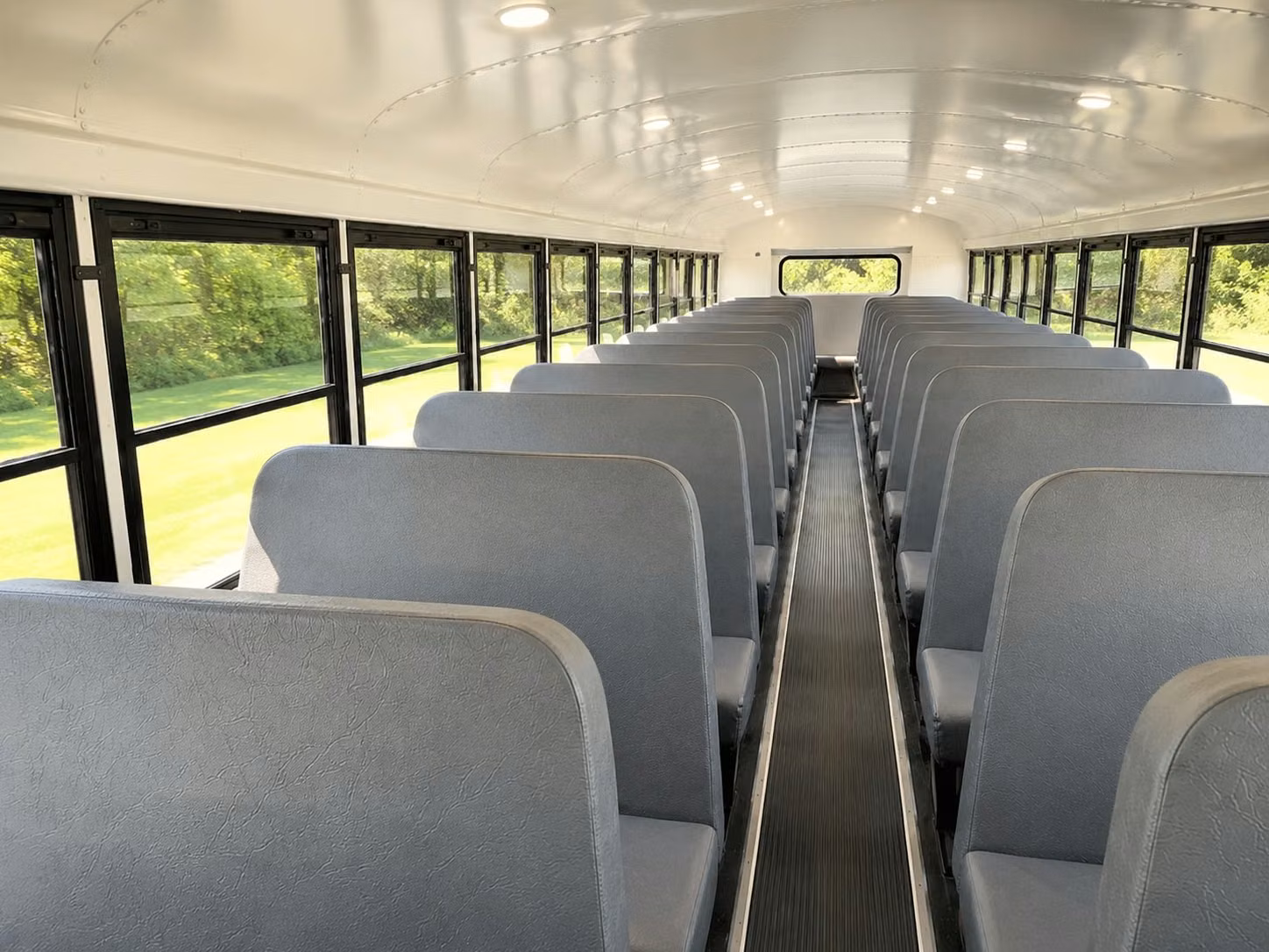school bus inside