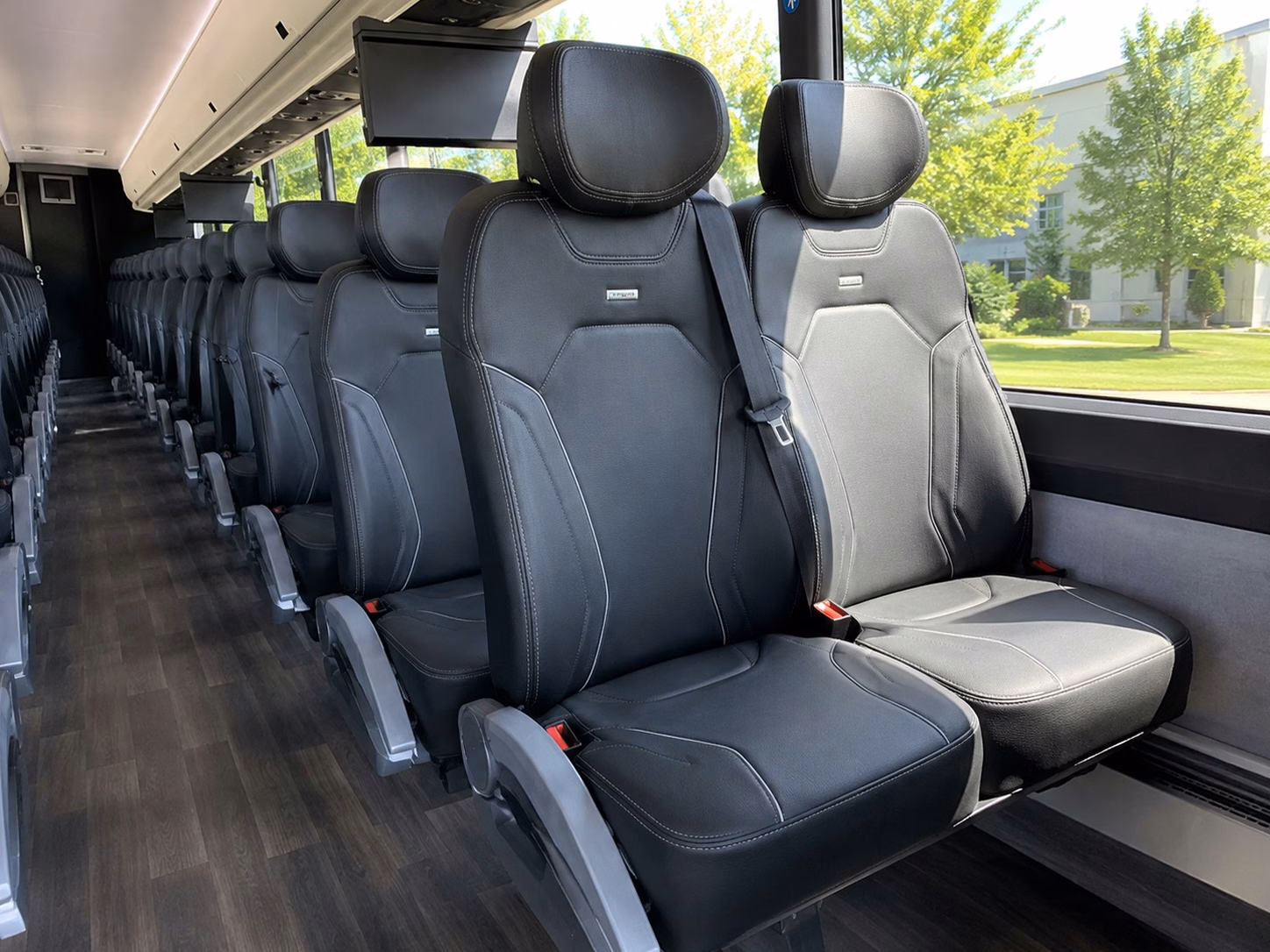 yonkers charter bus rental interior